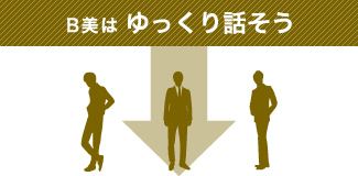 B美はゆっくり話そう